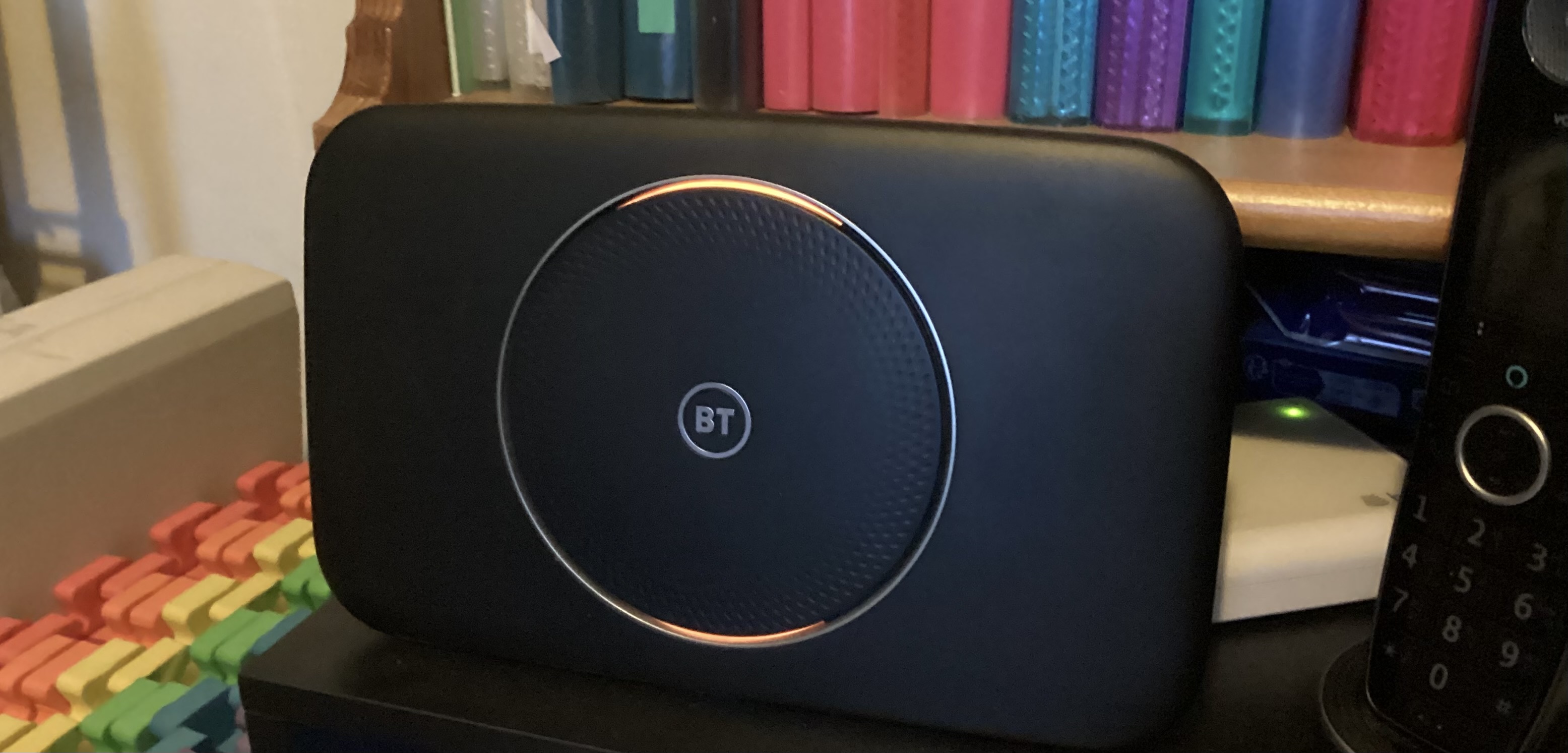 A BT home hub with orange lights - not working!